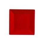 Yanco ME-106 6-Inch Mexico Melamine Square Red Plate, 48/CS