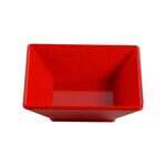 Yanco ME-307 22 Oz Mexico Melamine Square Red Deep Plate, 48/CS