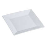 Yanco ML-108 8-Inch Mainland Porcelain Square White Plate, 36/CS