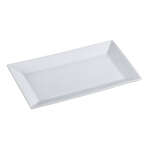 Yanco ML-212 12x8-Inch Mainland Porcelain Rectangular White Plate, DZ