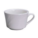Yanco MM-1 7.5 Oz 3.5-Inch Miami Porcelain Deep Round White Coffee/Tea Cup, 36/CS