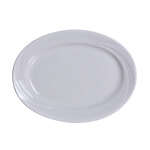 Yanco MM-13 11.75x8.75-Inch Miami Porcelain Oval White Platter, DZ