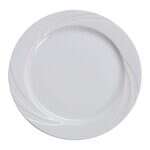 Yanco MM-20 11.25-Inch Miami Porcelain Round White Plate, DZ