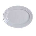 Yanco MM-34 9.25x7-Inch Miami Porcelain Oval White Platter, 24/CS