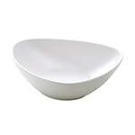 Yanco MO-209 9x7x2.5-Inch Moderne Melamine White Triangle Deep Plate, 24/CS
