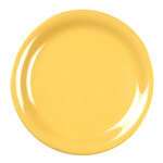 Yanco MS-110YL 10.5-Inch Milestone Melamine Narrow Rim Round Yellow Plate, 24/CS