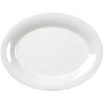 Yanco MS-209WT 9.5x7.25-Inch Milestone Melamine Oval White Platter, 24/CS