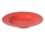 Yanco MS-5811RD 16 Oz Milestone Melamine Round Orange Red Pasta Bowl, 24/CS