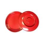 Yanco NS-608R 8.25-Inch Nessico Melamine Round Red Tortilla Server with Lid, DZ