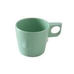 Yanco NS-9011G 8 Oz 3-Inch Nessico Melamine Deep Round Green Stackable Bulbous Cup, 48/CS
