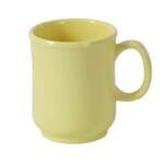 Yanco NS-901Y 8 Oz 3x3.625-Inch Nessico Melamine Deep Round Yellow Bulbous Mug, 48/CS