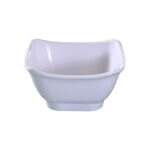 Yanco OK-5450 10 Oz 4.75x2.25-Inch Osaka Melamine Square White Bowl, 48/CS