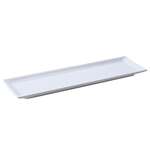 Yanco OK-7015 14.5x4.25-Inch Osaka Melamine Rectangular White Sushi Plate, DZ