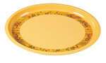 Yanco OL-3022 22x18x1.25-Inch Olive Melamine Deep Round Turkey Platter, 6/CS