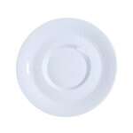 Yanco PA-002 5.5-Inch Paris Porcelain Round Super White Saucer With Smooth Surface, 36/CS