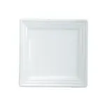 Yanco PL-106 6-Inch Pride Land Porcelain Square Bone White Plate, 36/CS