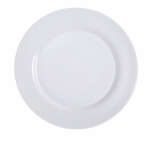 Yanco PS-8 9-Inch Piscataway Porcelain Round White Plate, 24/CS