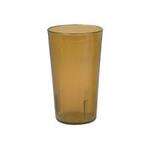 Yanco PT-016A 16 Oz Plastic Amber Tumbler, 72/CS
