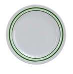 Yanco PT-107 7.25-Inch Pine Tree Melamine Round White Dinner Plate, 48/CS
