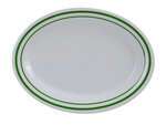 Yanco PT-211 11.5x8-Inch Pine Tree Melamine Oval White Platter, 24/CS
