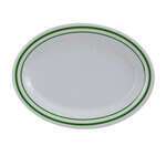 Yanco PT-216 16x12-Inch Pine Tree Melamine Oval White Platter, DZ