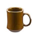 Yanco RE-7-PC 7 Oz 3x4-Inch Recovery Porcelain Round American White Provo Caramel Mug, 36/CS
