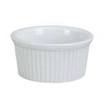 Yanco RK-104 4 Oz 3.25x1.5-Inch Porcelain White Fluted Ramekin, 48/CS