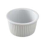 Yanco RK-234 2.75 Oz 3x1.25-Inch Porcelain White Fluted Ramekin, 48/CS
