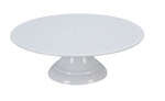 Yanco RM-0012 12x4.125-Inch Rome Melamine Round White Cake Stand, 6/CS