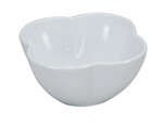 Yanco RM-406 16 Oz 6x2.75-Inch Rome Melamine Round Quatrefoil Shape White Salad Bowl, 48/CS