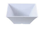 Yanco RM-4112 8 Qt 12x5-Inch Rome Melamine Deep Square White Bowl, 6/CS