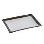 Yanco RO-210 10x7x1.125-Inch Rockeye Porcelain Rectangular White Plate, 24/CS