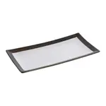 Yanco RO-2112 11.5x5.5-Inch Rockeye Porcelain Rectangular White Plate, DZ