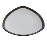 Yanco RO-309 10.5x1.5-Inch Rockeye Porcelain Triangle White Plate, DZ