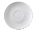 Yanco SH-002 6.25-Inch Shanghai Porcelain Round Bone White Saucer, 36/CS