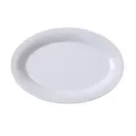 Yanco SI-212 12x8.75x1-Inch Siena Porcelain Round White Platter, DZ