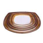 Yanco SL-111 11.5-Inch Soul Melamine Square Plate, 24/CS (Discontinued)