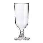 Yanco SM-08-G 3x5.5-Inch 8 Oz Clear Plastic Stemware Goblet Glass, 24/CS