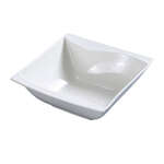 Yanco SW-508 48 Oz 8.5-Inch Sea Wave Porcelain Rectangular Bone White Bowl, 24/CS