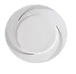 Yanco UR-109 9-Inch Urban Line Porcelain Round Bone White Plate, 24/CS