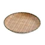 Yanco WD-908 8x1.25-Inch Melamine Wooden Look DEEP Round Plate, 48/CS