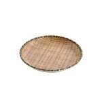 Yanco WD-910 9-Inch Melamine Wooden Look Round Plate, 24/CS